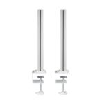 InLine Slatwall Befestigungssäulen Aluminium, für Tischhalterung Panel, 2er Set