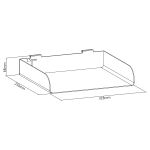 InLine Slatwall Ablage groß, weiß