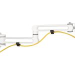 InLine Slatwall Monitorhalterung lang, weiß