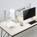 InLine Slatwall Monitorhalterung lang, weiß
