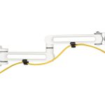 InLine Slatwall Monitorhalterung lang, weiß