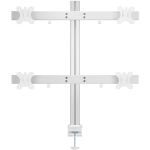 InLine Aluminium Monitor-Tischhalterung für 4 Monitore bis 32", 8kg