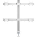 InLine Aluminium Monitor-Tischhalterung für 4 Monitore bis 32", 8kg
