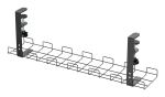 InLine Kabelführungs-Gitter 60cm für Tischmontage mit Schraubklemmen, schwarz