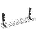 InLine Kabelführungs-Gitter 60cm für Tischmontage mit Schraubklemmen, schwarz