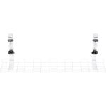 InLine Kabelführungs-Gitter 60cm für Tischmontage mit Schraubklemmen, weiß