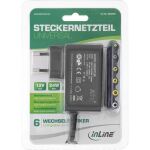 InLine Universal Steckernetzteil, 12V / 24W mit 6 Wechselsteckern