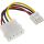 InLine Stromadapter, 13,34cm (5,25") Buchse zu 8,89cm (3,5") Stecker, 0,06m