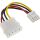 InLine Stromadapter, 13,34cm (5,25") Buchse zu 8,89cm (3,5") Stecker, 0,06m
