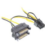InLine Stromadapter int., 2x SATA zu 6pol für PCIe (PCI-Express) Grafikkarten