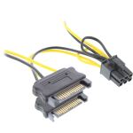 InLine Stromadapter int., 2x SATA zu 6pol für PCIe (PCI-Express) Grafikkarten