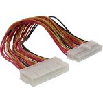 InLine Strom Verlängerung int., 24pol ATX ST / BU, Netzteil zu Mainboard, 0,45m