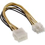 InLine Strom Verlängerung intern, Netzteil zu Mainboard 8pol ST / BU, 0,20m