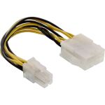 InLine Stromadapter intern, 8pol ATX2.0 Netzteil (EPS) zu 4pol ATX1.3 Mainboard