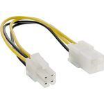 InLine Strom Verlängerung intern, P4 4pol ST / BU, Netzteil zu Mainboard, 0,20m