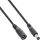 InLine DC Verlängerungskabel, 5,5 x 2,1 mm, AWG 24, schwarz, 1 m