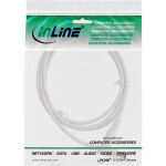 InLine DC Verlängerungskabel, 5,5 x 2,1 mm, AWG 24, weiß, 1 m