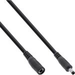 InLine DC Verlängerungskabel, 4,0 x 1,7 mm, AWG 24, schwarz, 5 m