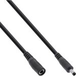 InLine DC Verlängerungskabel, 4,0 x 1,7 mm, AWG 24, schwarz, 5 m