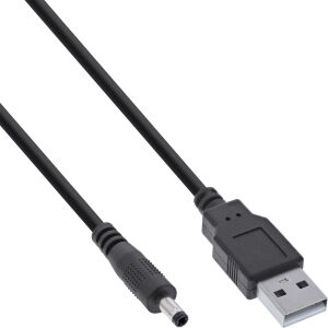 InLine USB DC Stromadapterkabel, USB A Stecker zu DC 4,0x1,70mm Hohlstecker, 1m