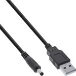 InLine USB DC Stromadapterkabel, USB A Stecker zu DC 4,0x1,70mm Hohlstecker, 1m