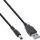 InLine USB DC Stromadapterkabel, USB A Stecker zu DC 5,5x2,50mm, schwarz, 1m