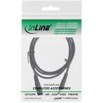 InLine DC Verlängerungskabel, 5,5 x 2,1 mm, AWG 24, schwarz, 0,5 m