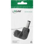 InLine DC Adapter, 5,5 x 2,5mm DC Hohlstecker Stecker/Buchse gewinkelt schwarz