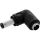 InLine DC Adapter, 5,5 x 2,5mm DC Hohlstecker Stecker/Buchse gewinkelt schwarz