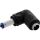 InLine DC Adapter, 5,5 x 2,1mm DC Hohlstecker Stecker/Buchse gewinkelt, schwarz