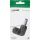 InLine DC Adapter, 5,5 x 2,1mm DC Hohlstecker Stecker/Buchse gewinkelt, schwarz