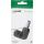 InLine DC Adapter, 5,5 x 2,1mm DC Hohlstecker Stecker/Buchse gewinkelt, schwarz