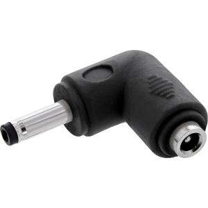 InLine DC Adapter, 4,0 x 1,7 mm, Stecker/Buchse, gewinkelt, schwarz