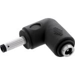 InLine DC Adapter, 4,0 x 1,7 mm, Stecker/Buchse, gewinkelt, schwarz