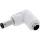 InLine DC Adapter, 5,5 x 2,5 mm, Stecker/Buchse, gewinkelt, weiß