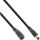 InLine DC Verlängerungskabel, DC Stecker/Buchse 5,5x2,5mm, AWG 18, schwarz 1m