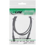 InLine DC Verlängerungskabel, DC Stecker/Buchse 4,0x1,7mm, AWG 18, schwarz 2m