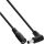 InLine DC Verlängerungskabel, Winkelstecker, 5,5 x 2,1 mm, schwarz, 5 m