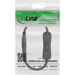 InLine DC Kabel mit Schalter, 5,5 x 2,5 mm, AWG 18, schwarz, 0,20 m