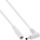 InLine DC Verlängerungskabel, Winkelstecker, 4,0 x 1,7 mm, weiß, 0,2 m
