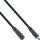 InLine DC Verlängerungskabel, DC Stecker/Buchse 3,5x1,35mm,AWG 18, schwarz 0,5m