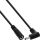 InLine DC Verlängerungskabel, Winkelstecker, 3,5 x 1,35 mm, schwarz, 0,5 m