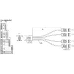 InLine SAS Anschlusskabel, Mini-SAS SFF-8087 an 4x SATA, 1:1, OCR, 1m