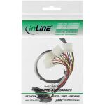InLine SAS Anschlusskabel, Mini-SAS SFF-8087 an 4x SAS + Strom, 0,75m