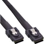 InLine SAS Kabel int., Mini-SAS SFF-8087/Mini-SAS SFF-8087, m. Sideband, 0,5m