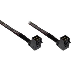 InLine Mini-SAS HD Kabel, SFF-8643 zu SFF-8643, beidseitig gewinkelt, 1m