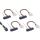 InLine Mini SAS HD Kabel, SFF-8643 zu 4x SFF-8482 (29pol) + Strom, 0,5m
