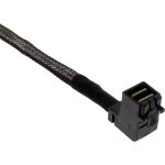 InLine Mini SAS HD Kabel, SFF-8643 gewinkelt zu 4x SFF-8482 + Strom, 0,5m