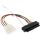 InLine Mini SAS HD Kabel, SFF-8643 gewinkelt zu 4x SFF-8482 + Strom, 1m
