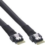 InLine Slim SAS Kabel, SFF-8654 4i zu SFF-8654 4i, 24Gb/s, 0,5m